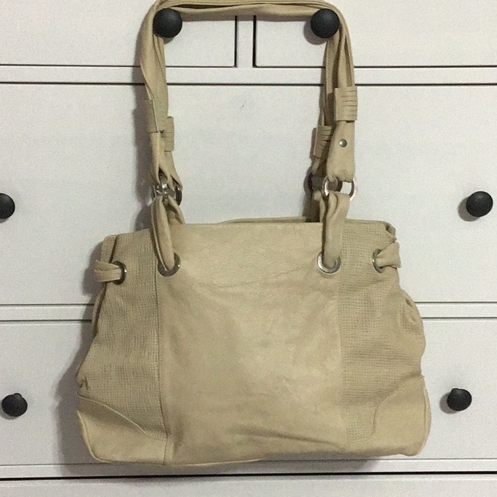 Cream Leather purse
